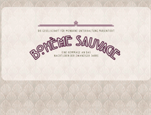 Tablet Screenshot of boheme-sauvage.net